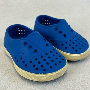 NATIVE Kids Miller Slip On Waterproof Blue Shoes Size 4